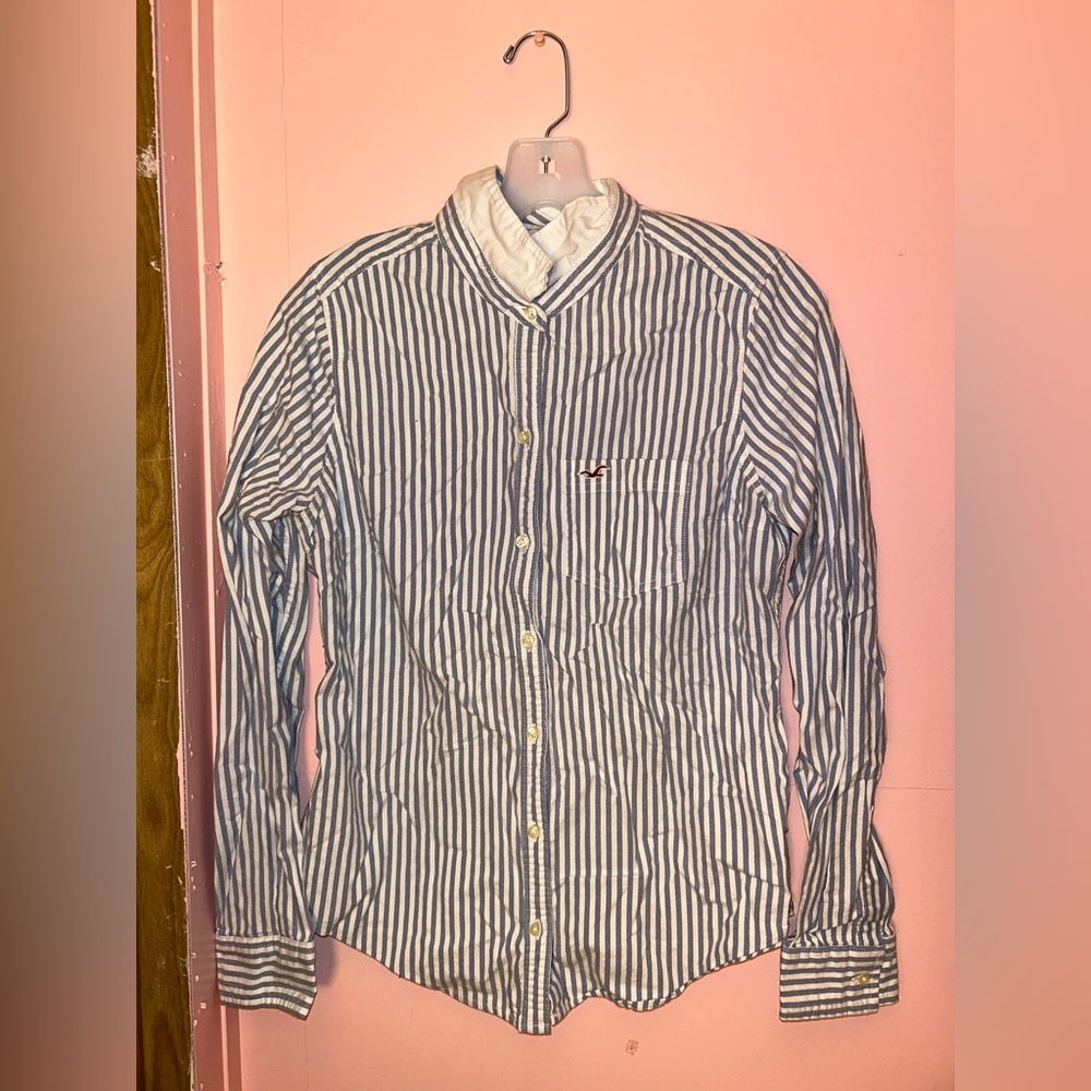 Hollister Striped Button Up